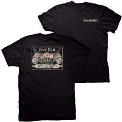 Jack Daniel's No.7 Fine Old Whiskey Worn Logo Black T-Shirt