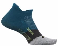 Feetures Elite Cushion No-Show Tab Deep Ocean Socks - Navy