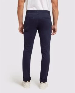 Oxford Men's Stretch Organic Cotton Skinny Chinos - Navy -Fashion Menswear Shop 8c9e4ef5ce5503aaa6ee39d1248940be