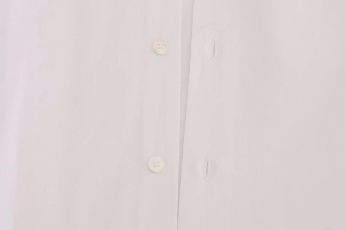 Cavalli White Striped Slim Fit Shirt 5 Cavalli White Striped Slim Fit Shirt - Image 5