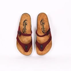 Moosefield Men's Boston Leather Sandals - Burgundy -Fashion Menswear Shop 8e867acaf3801308c0e7fc72c747d32e