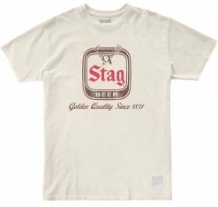 Stag Beer Logo Since 1851 Vintage Style T-Shirt