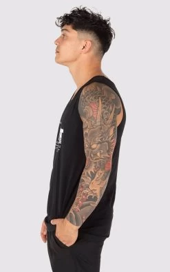 Mens Unit Bermuda Singlet - BLACK -Fashion Menswear Shop 8ed88abf0e394a80331802002d00e974