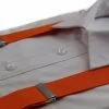 Wide Heavy Duty Adjustable 100Cm Orange Adult Mens Suspenders