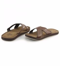 Pdq Mens Lightweight Crossover Mule Sandals (Brown) - DF1371 -Fashion Menswear Shop 8f36c2e3299cafe9a13c8d2d8a0fcb8d