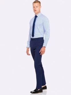 Oxford Men's Hopkins Wool Mohair Trousers - Navy -Fashion Menswear Shop 8faef6827936e8ece8e9b1479895842f