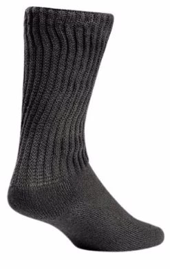 Lightfeet Diabetic Mini Crew Black Socks