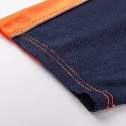 HI VIS Short Sleeve Polo Workwear Shirt Tops Tee Tradie Cool Dry Safety Two Tone - Fluro Orange / Na -Fashion Menswear Shop 9037f7aef63814b0837c3d81ce1a5bec