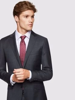 Oxford Men's New Hopkins Wool Suit Jacket - Charcoal -Fashion Menswear Shop 910840d7aa451de300f08e0e34b872d4