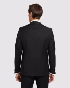 Oxford Men's Auden Wool Suit Jacket - Black -Fashion Menswear Shop 91552e89fdb35ecac70448cc632fe7be