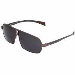 Breed Men's Sagittarius Titanium Polarized Sunglasses - Brown/Black