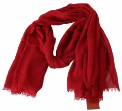 Missoni Red Cashmere Unisex Neck Wrap Fringes Scarf -Fashion Menswear Shop 9397cee287eaf5de22f19ce943941229