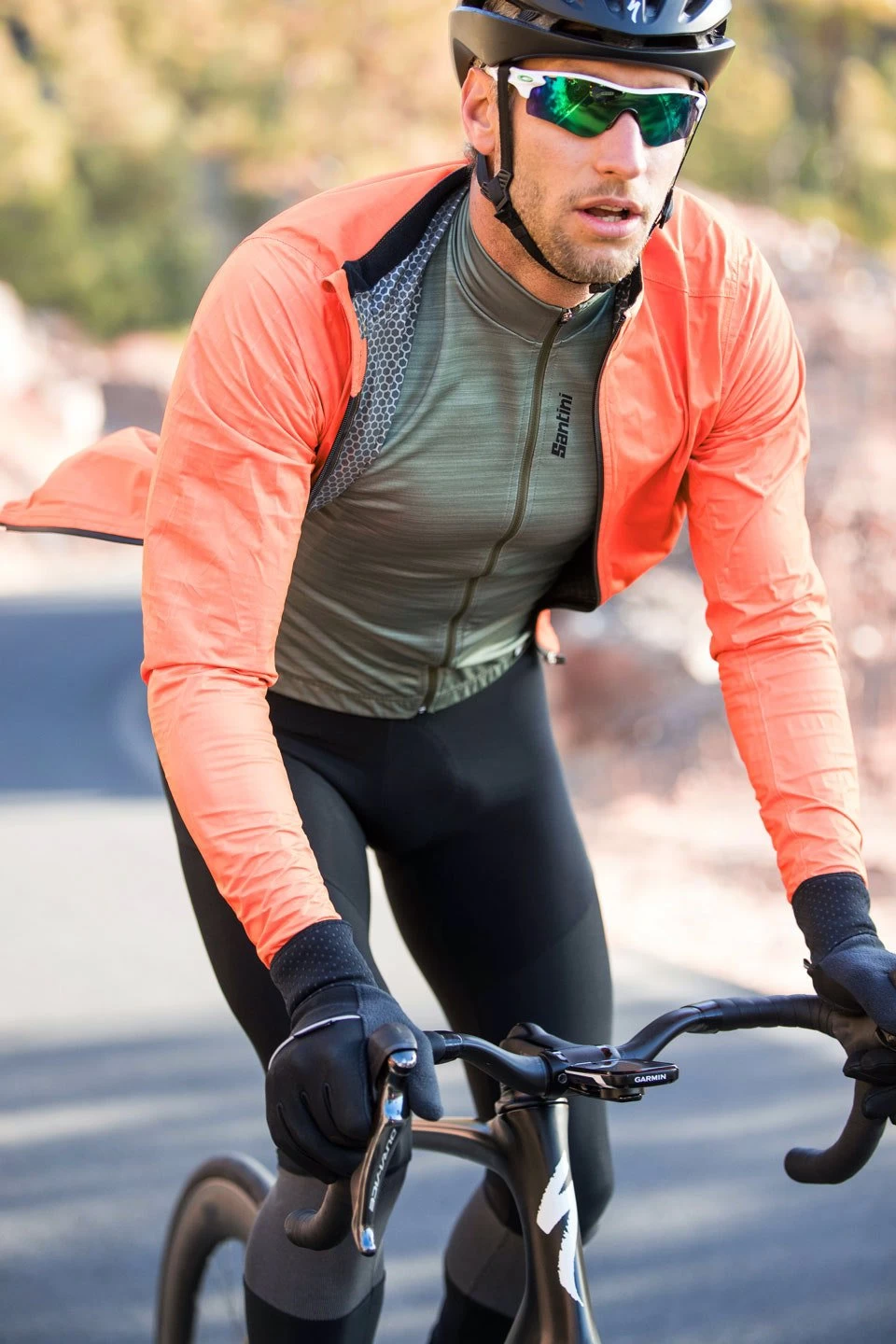 Santini Classe L/S Jersey - Orange 4 Santini Classe L/S Jersey - Orange - Image 4