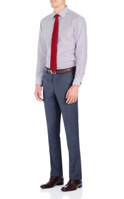 Oxford Men's T22 Suit Trousers - Blue -Fashion Menswear Shop 95538a75f0f29e3bb35ccaaada692fb2