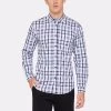 Oxford Men's Uxbridge Checked Shirt - Navy/White