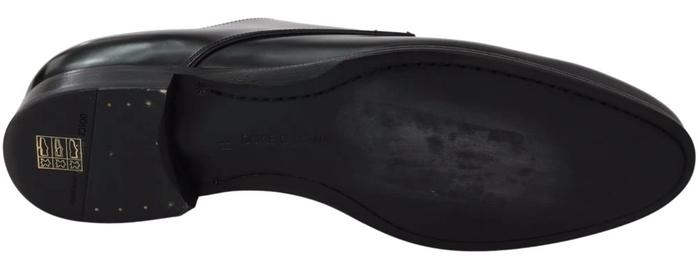 Dolce & Gabbana Derby Napoli Black Leather Dress Formal Shoes 2 Dolce & Gabbana Derby Napoli Black Leather Dress Formal Shoes - Image 2
