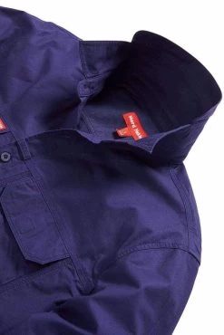 5 X Mens Hard Yakka Flex Ripstop Long Sleeve Shirt Work Wear Navy Y04305 -Fashion Menswear Shop 9618fd38b4857f83a1fc9f60146df761