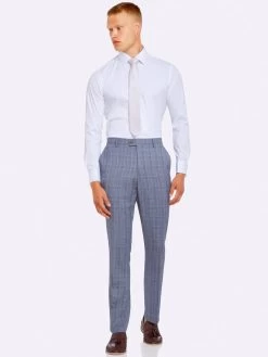 Oxford Men's Hopkins Wool Suit Trousers - Pale Blue -Fashion Menswear Shop 9731ce2d7921a4bfc596567603e15b52