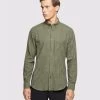 Oxford Men's Uxbridge Regular Ft Checked Shirt - Green