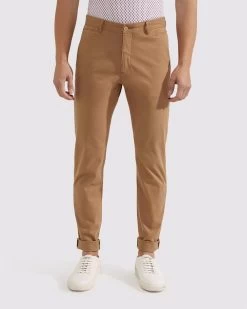 Oxford Men's Danny Casual Organic Cotton Chinos - Tan