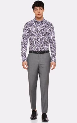 Oxford Men's Kenton Floral Print Shirt - Purple 11 Oxford Men's Kenton Floral Print Shirt - Purple -Fashion Menswear Shop 9b076992ac5d7d1adb7398135338c1f8