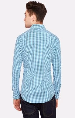 Oxford Men's Beckton Checked Shirt - Green 10 Oxford Men's Beckton Checked Shirt - Green -Fashion Menswear Shop 9b1597670514e79db0f967aea81534ad