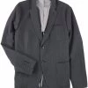 Michael Kors Mens Checked Two Button Blazer Jacket, Grey