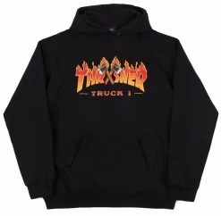 Mens Thrasher Truck 1 Hoody - Black