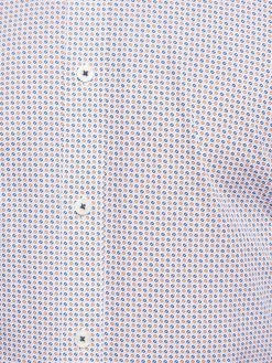 Oxford Men's Kenton Printed Shirt - Brown -Fashion Menswear Shop 9bef246050788324369e45415f77ccbe