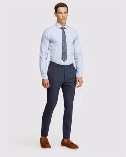 Oxford Men's Beckton Dobby Shirt - Cornflower Blue -Fashion Menswear Shop 9c5c9727fffb35c555b054b0338acb3b