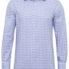 Oxford Men's Islington Regular Fit Checked Shirt - Sky