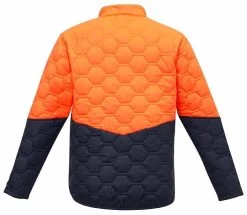 Syzmik Unisex Hexagonal Puffer Jacket - Yellow/Navy -Fashion Menswear Shop 9cb73656cca2ca2a6423882a66d3d546