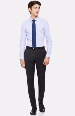 Oxford Men's Hopkins Wool Suit Trousers - Charcoal -Fashion Menswear Shop 9e15c19e9f75cebd339e443da12b3f45