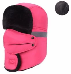 Catzon Winter Hats For Men Windproof Warm Hat With Ear Flaps For Skiing And Outdoor Riding-Reflectiv