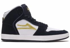 Mens Lakai Telford Navy White Suede