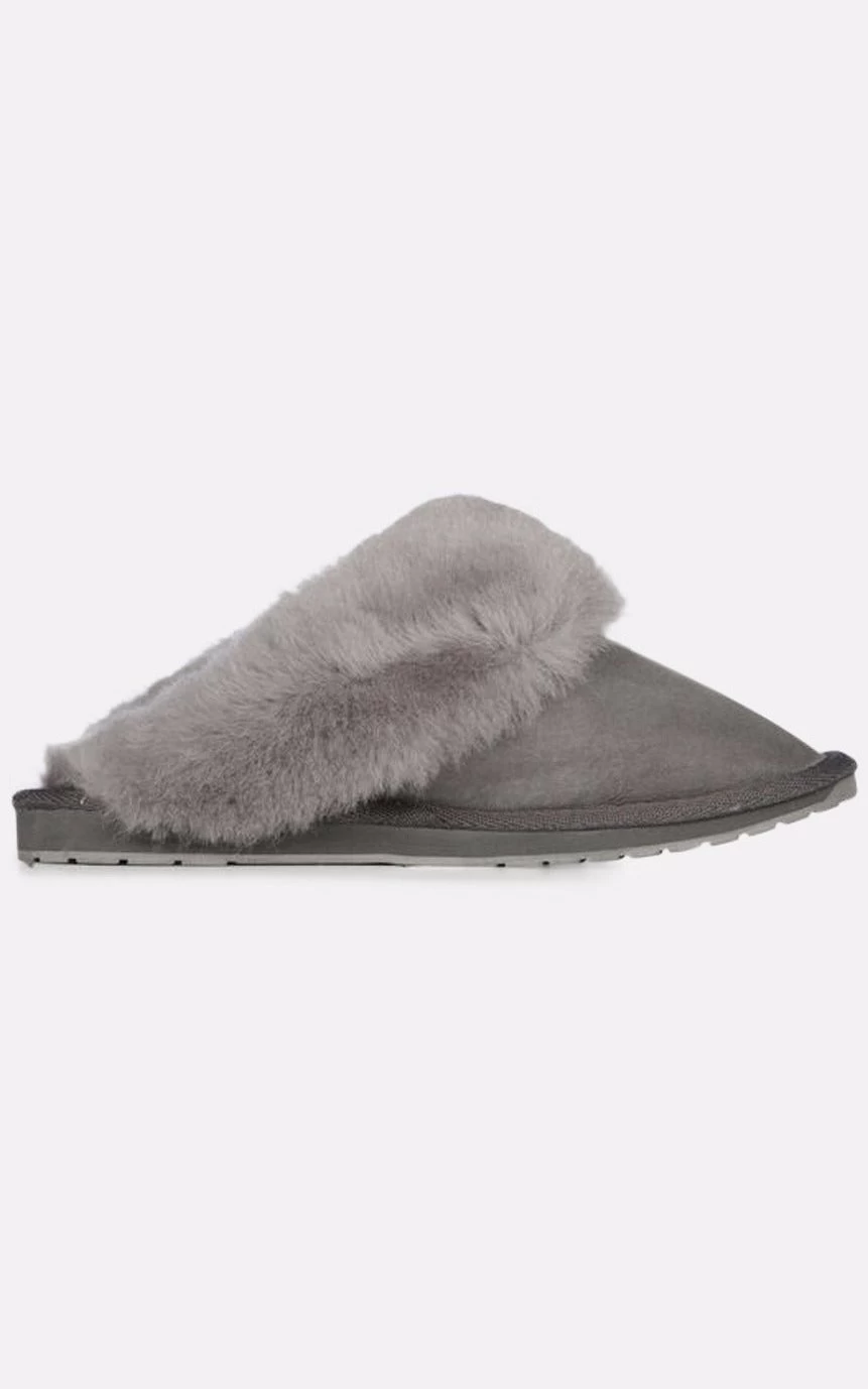 EMU Australia EMU Platinum Eden Charcoal Sheepskin Slippers - Grey 1 EMU Australia EMU Platinum Eden Charcoal Sheepskin Slippers - Grey