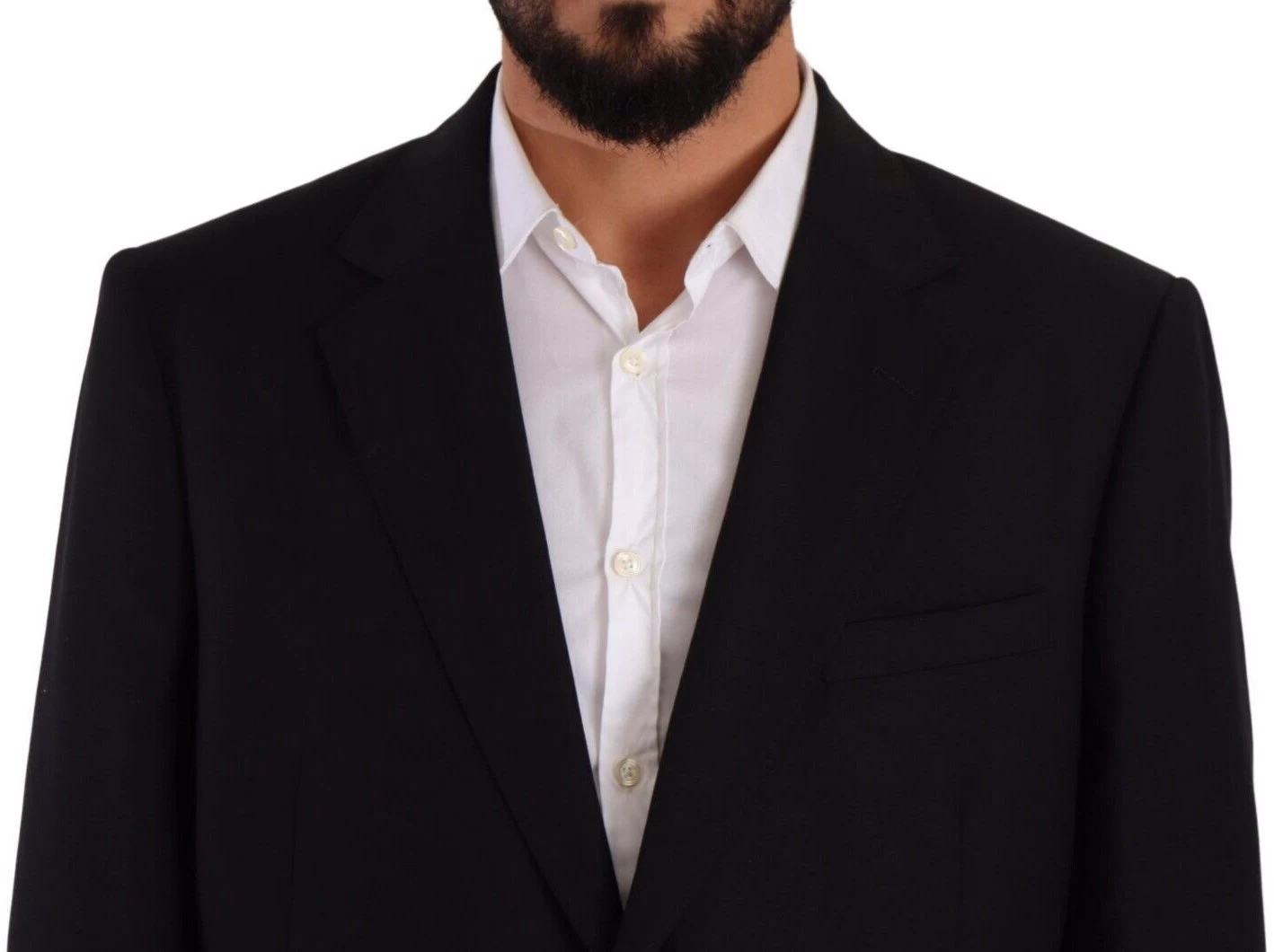 Domenico Tagliente Black Polyester Single Breasted Formal Suit 4 Domenico Tagliente Black Polyester Single Breasted Formal Suit - Image 4