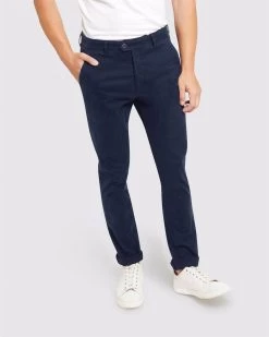 Oxford Men's Luka Stretch Organic Cotton Pants - Classic Blue -Fashion Menswear Shop a3aeb94f9f05179af6a7fad5108f90da