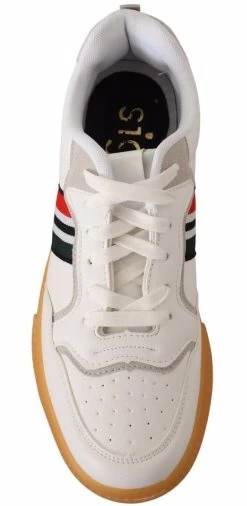 SIGNS Multicolor Leather Perforated Lace Up Sneakers Casual Shoes -Fashion Menswear Shop a3afaf95fe237127955a349ea1b34b69