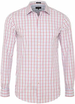 Oxford Men's Beckton Check Shirt Pink/ - Pink/Blue