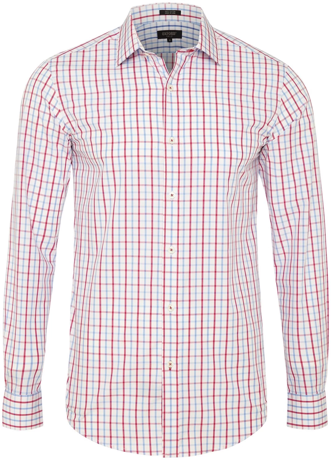 Oxford Men's Beckton Check Shirt Pink/ - Pink/Blue 1 Oxford Men's Beckton Check Shirt Pink/ - Pink/Blue