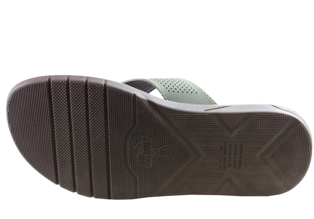 BR Sport Congo Mens Comfort Cushioned Thongs Sandals Made In Brazil - Green 6 BR Sport Congo Mens Comfort Cushioned Thongs Sandals Made In Brazil - Green - Image 6