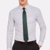 Oxford Men's Uxbridge Tape Detail Shirt - White/Navy