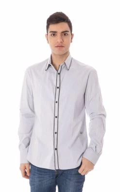 Costume National Light Blue Cotton Shirt