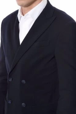 Verri Blue Viscose Blazer -Fashion Menswear Shop a6da493d132e700fae468265b7ca5674