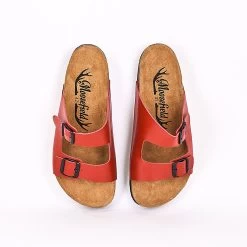 Moosefield Men's Arizona Leather Sandals - Red 6 Moosefield Men's Arizona Leather Sandals - Red -Fashion Menswear Shop a793ff8511a20461acb241335cf09f1f