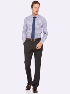 Oxford Men's Beckton Dobby Shirt Purple/ - Purple/Green -Fashion Menswear Shop a88ac1120cb662849af3a70cc6d590ea