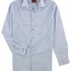 Alfani Mens Performance Button Up Dress Shirt, Blue