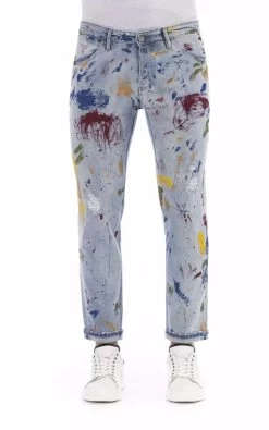 PT Torino Light-blue Cotton Jeans & Pant