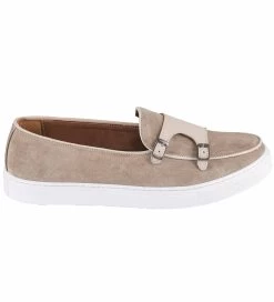 Noosy Men's Genuine Leather Sneakers - Beige